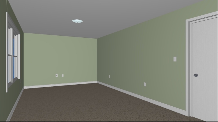 The Reynolds - Family Room Rendering